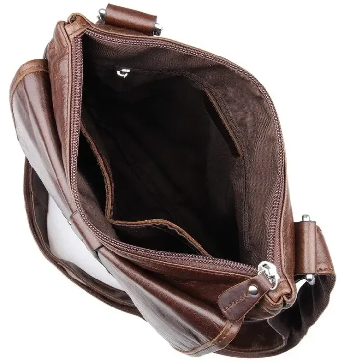 Сумка чоловіча Vintage 14091 Коричнева