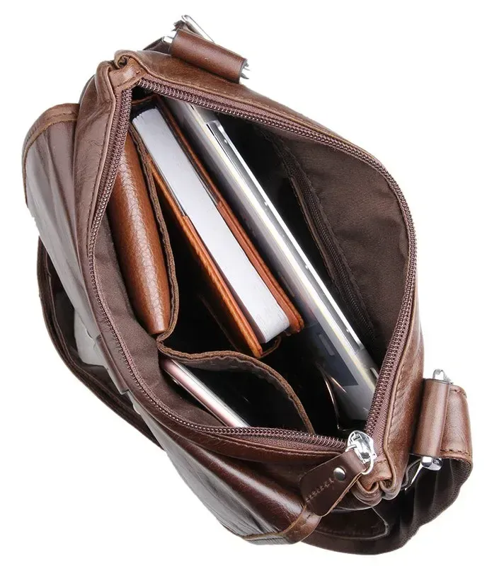 Сумка чоловіча Vintage 14091 Коричнева