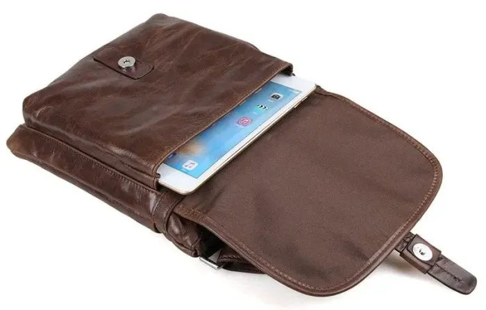 Сумка чоловіча Vintage 14091 Коричнева