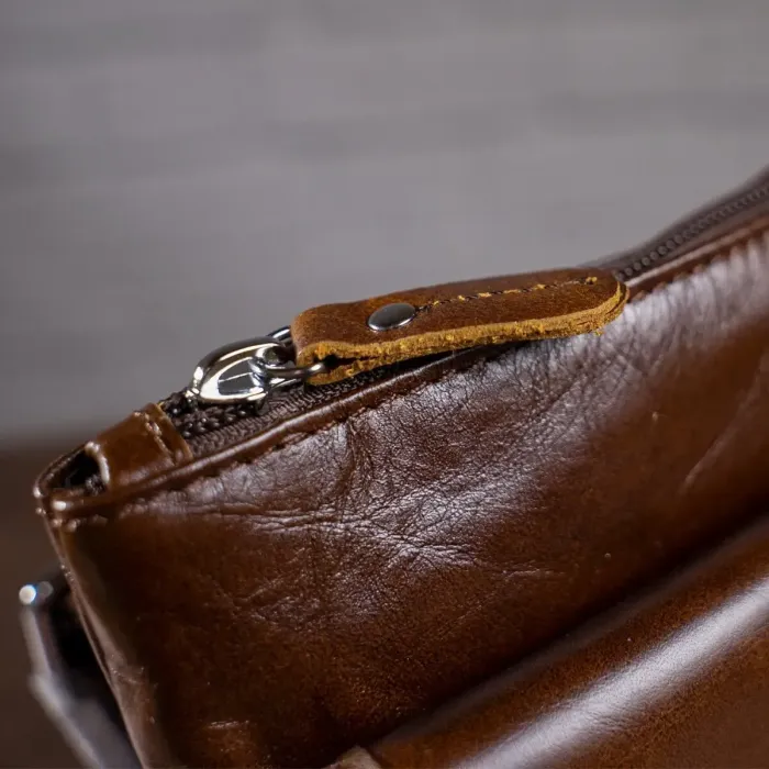 Сумка чоловіча Vintage 14091 Коричнева