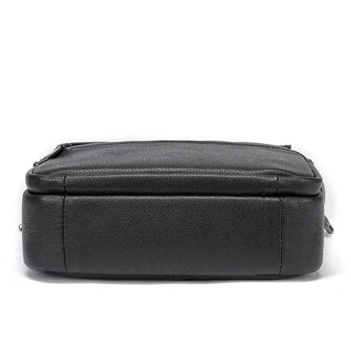 Вертикальна чоловіча сумка Vintage 20367 Чорна