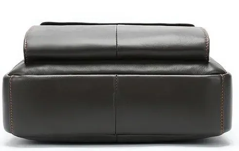 Вертикальная сумка мужская Vintage 14876 Серо-коричневая