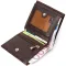 Вертикальне фактурне портмоне для чоловіків з натуральної шкіри з тисненням під крокодила BOND 22061 Коричневий