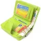 Вертикальное яркое портмоне с монетницей на молнии из натуральной кожи флотар CANPELLINI 21603 Салатовое