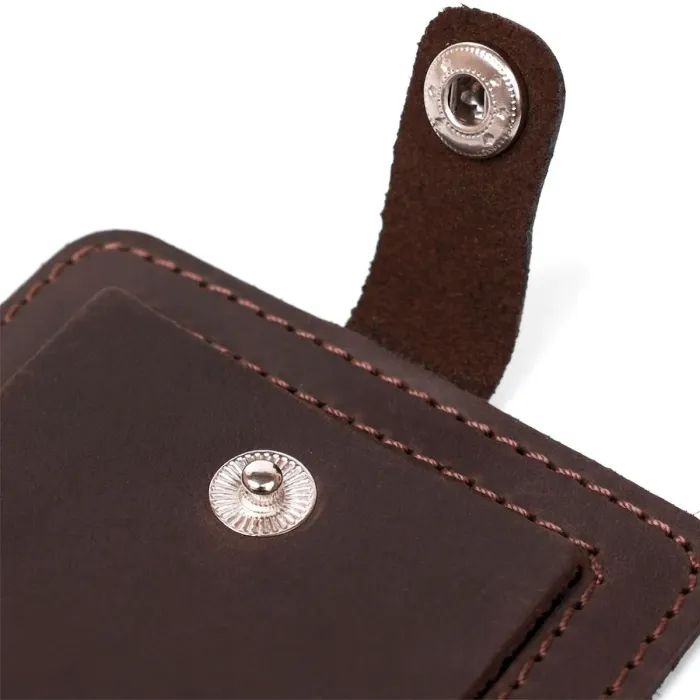 Урожай бірка на валізу з натуральної шкіри Shvigel 16555 Коричневий