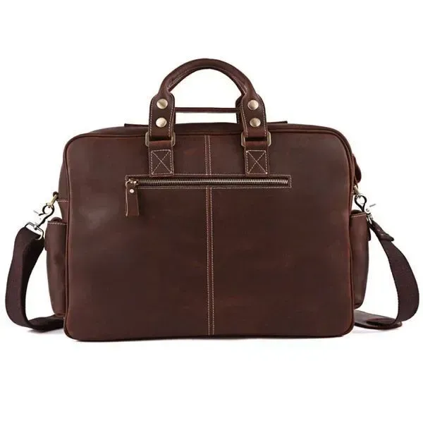 Сумка чоловіча Vintage 14075 шкіряна Коричнева