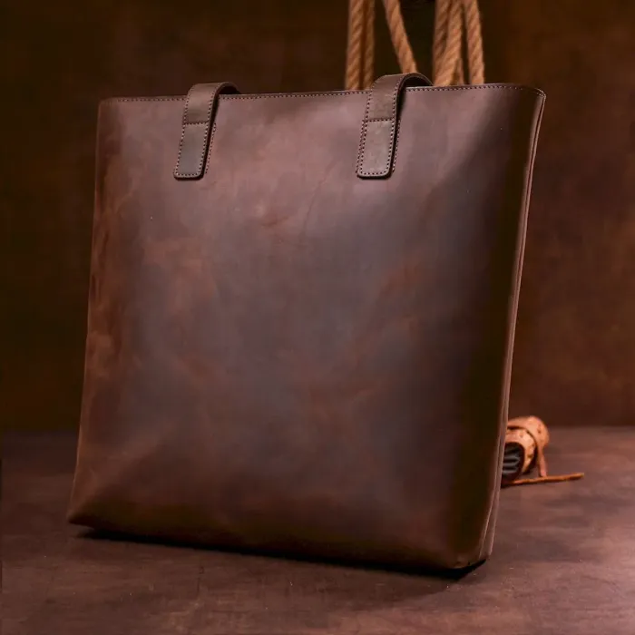 Урожай жіноча сумка-шоппер Shvigel 16349 Коричневий