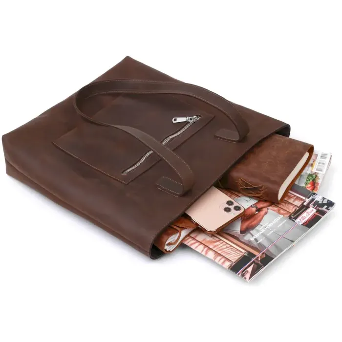 Урожай жіноча сумка-шоппер Shvigel 16349 Коричневий