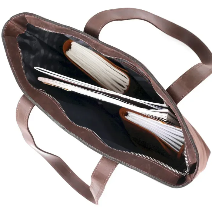 Урожай жіноча сумка-шоппер Shvigel 16349 Коричневий