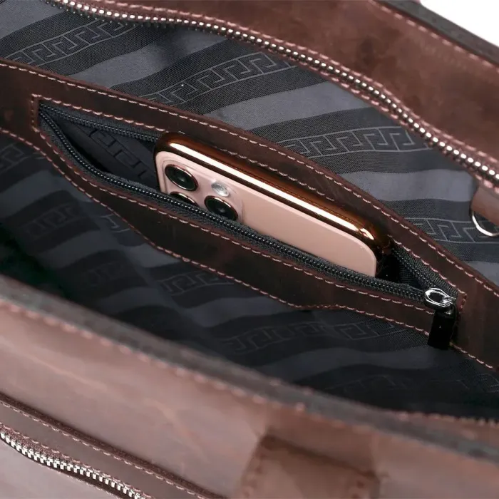 Урожай жіноча сумка-шоппер Shvigel 16349 Коричневий