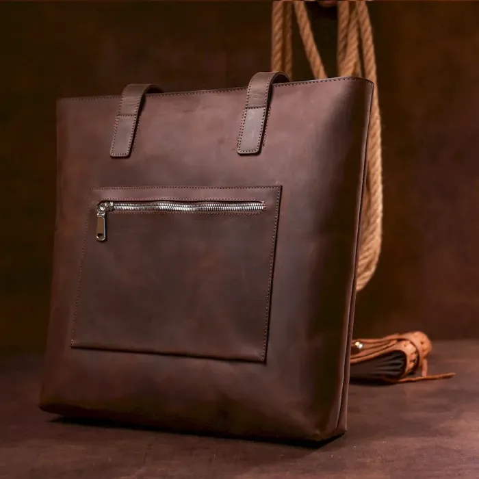 Урожай жіноча сумка-шоппер Shvigel 16349 Коричневий