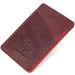 Урожай шкіряний картхолдер GRANDE PELLE 11504 Бордовий
