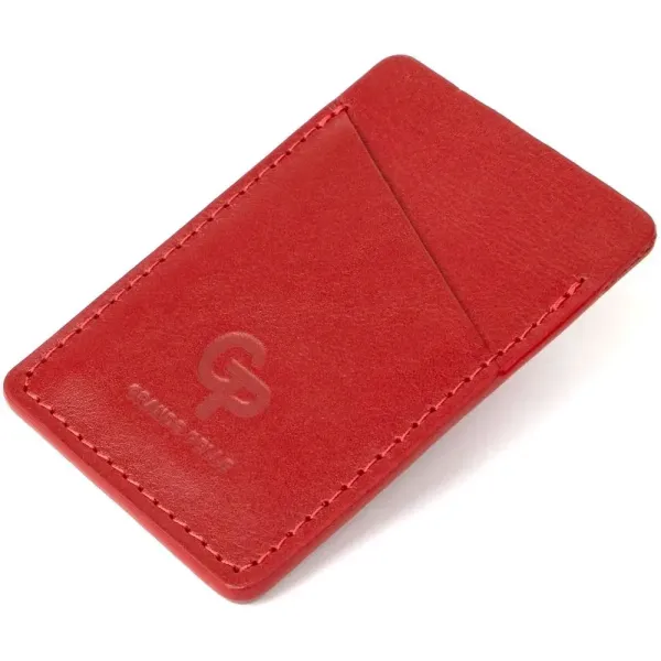 Урожай шкіряний картхолдер GRANDE PELLE 11505 Червоний