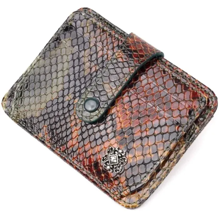 Візитниця з натуральної фактурної шкіри під змію KARYA 20958