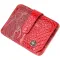 Візитниця із натуральної фактурної шкіри під змію KARYA 20959 Червоний