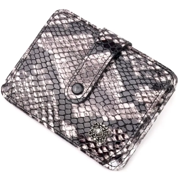 Візитниця з натуральної фактурної шкіри під змію KARYA 20967