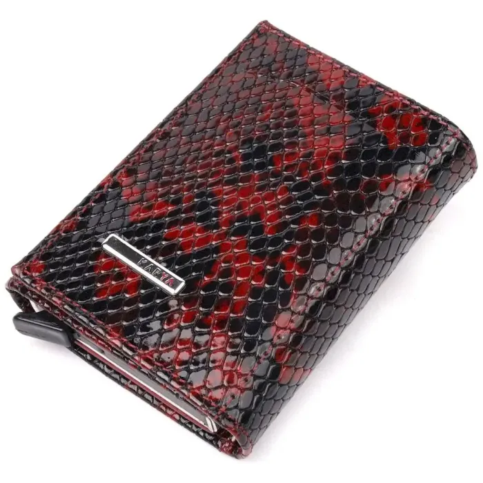 Візитниця з натуральної фактурної шкіри під змію KARYA 20984
