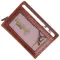 Візитниця з натуральної крупнозернистої шкіри KARYA 20979 Коричневий