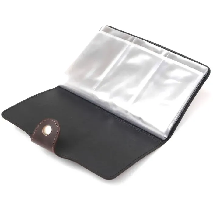 Візитниця велика Shvigel 13904 шкіряна Коричнева