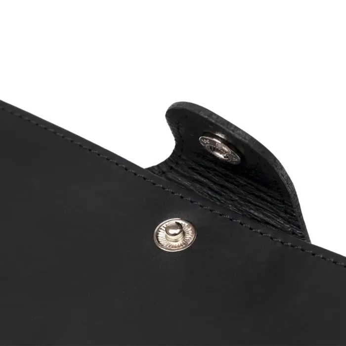 Візитниця велика Shvigel 13905 шкіряна Чорна