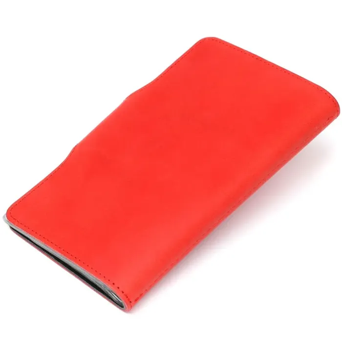 Візитниця велика Shvigel 13907 шкіряна Червона