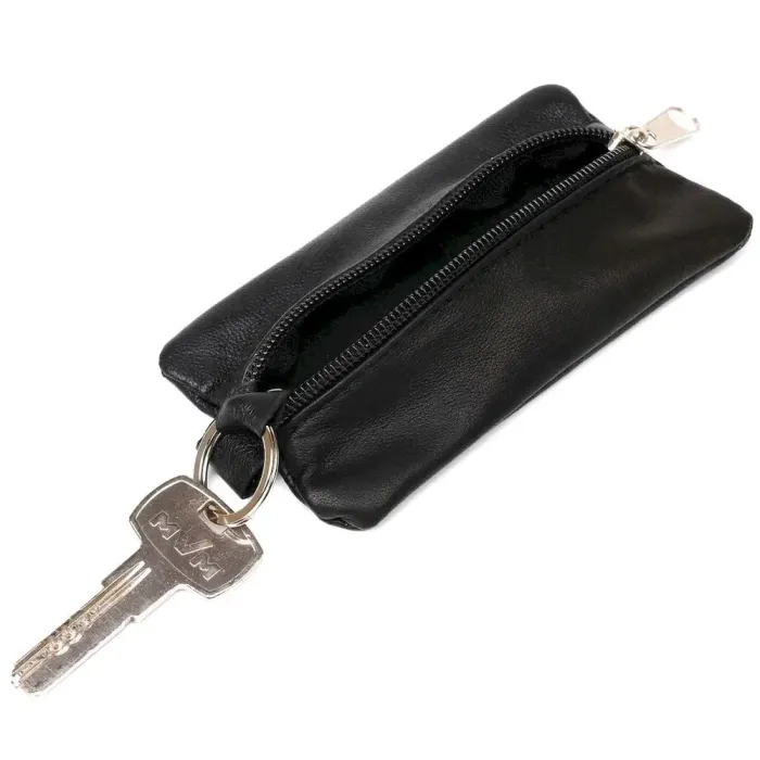 Містка ключниця з натуральної шкіри Shvigel 15203 Чорна