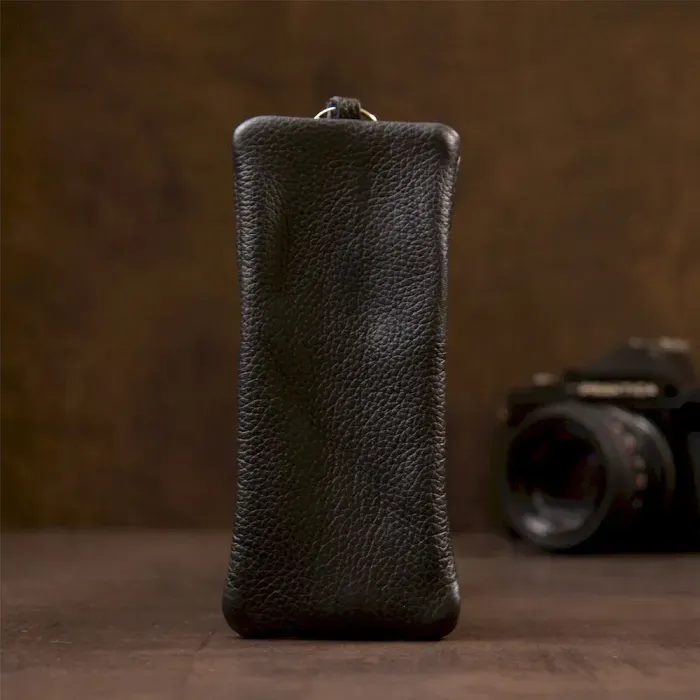 Містка ключниця шкіряна Shvigel 15310 Чорна