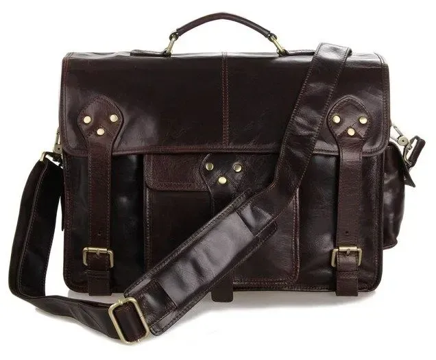 Сумка чоловіча Vintage 14238 Коричнева