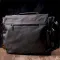 Вместительная мужская сумка из кожзама Vintage 22143 Серый