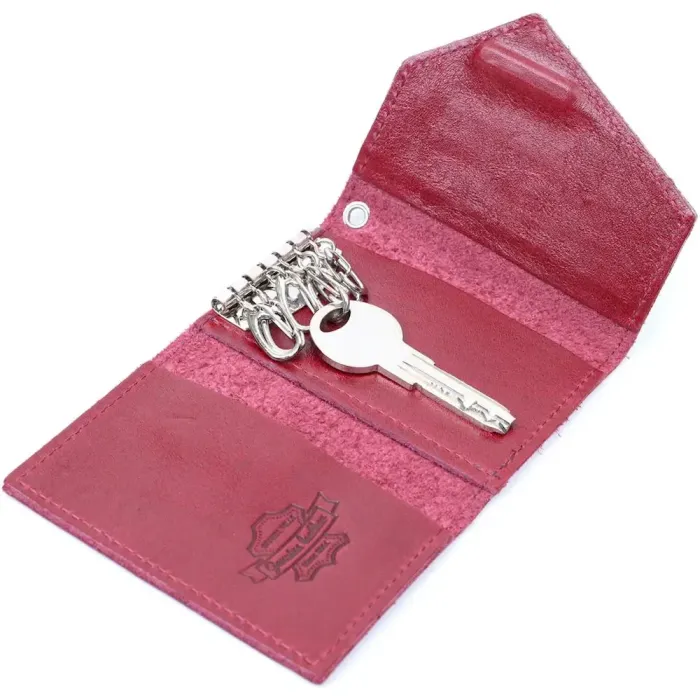 Містка жіноча шкіряна ключниця GRANDE PELLE 11642 Марсала
