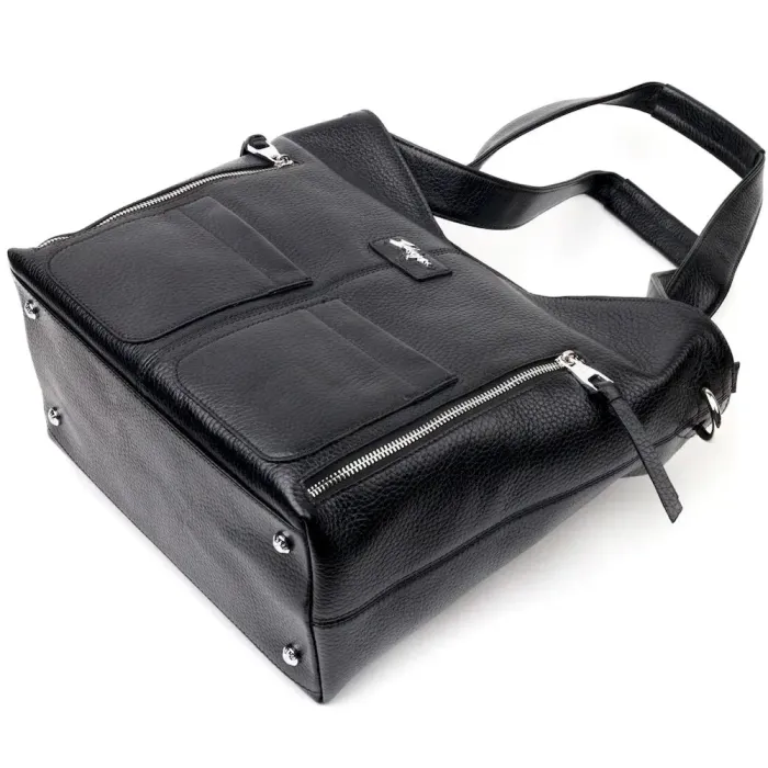 Містка жіноча сумка-шоппер з кишенями KARYA 20877 Чорний