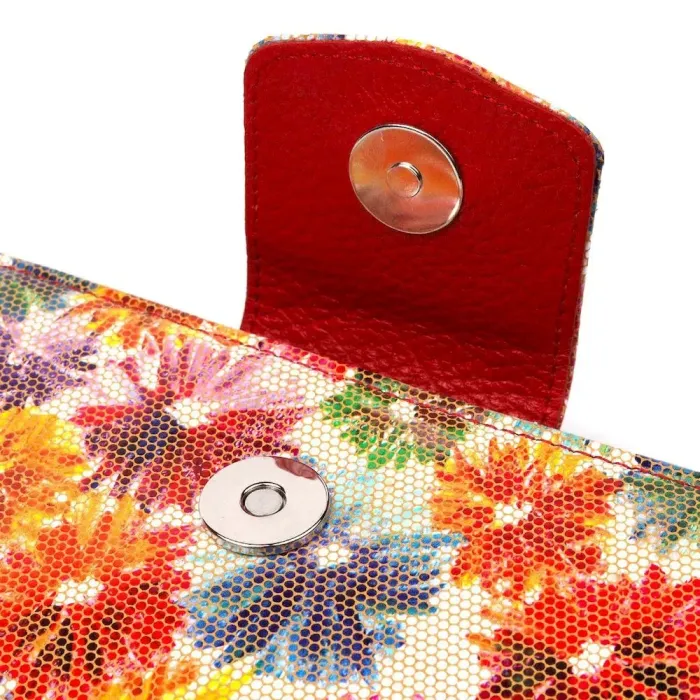 Містке жіноче велике портмоне з фактурної натуральної шкіри KARYA 21102