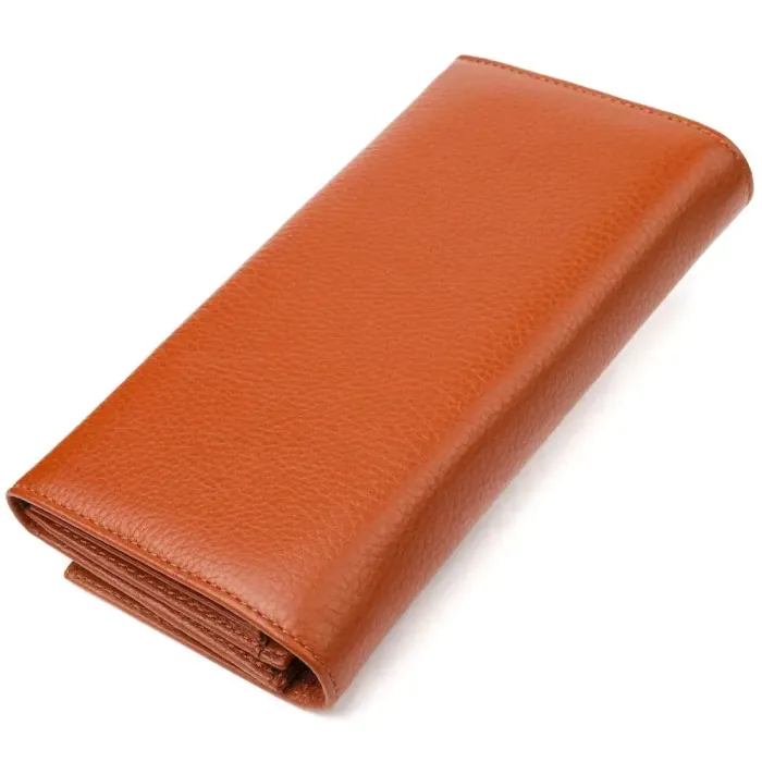 Жіноче портмоне з монетницею з натуральної шкіри CANPELLINI 21524 Світло-коричневе