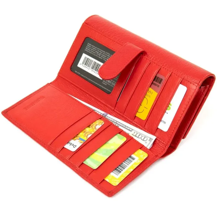 Місткий гаманець ST Leather 19391 Червоний