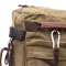 Місткий рюкзак-трансформер у стилі мілітарі із щільного текстилю Vintage 22158 Оливковий