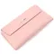 Місткий жіночий гаманець з натуральної шкіри KARYA 21358 Рожевий