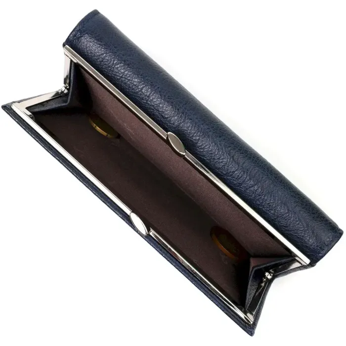Місткий жіночий гаманець із натуральної шкіри ST Leather 19426 Синій