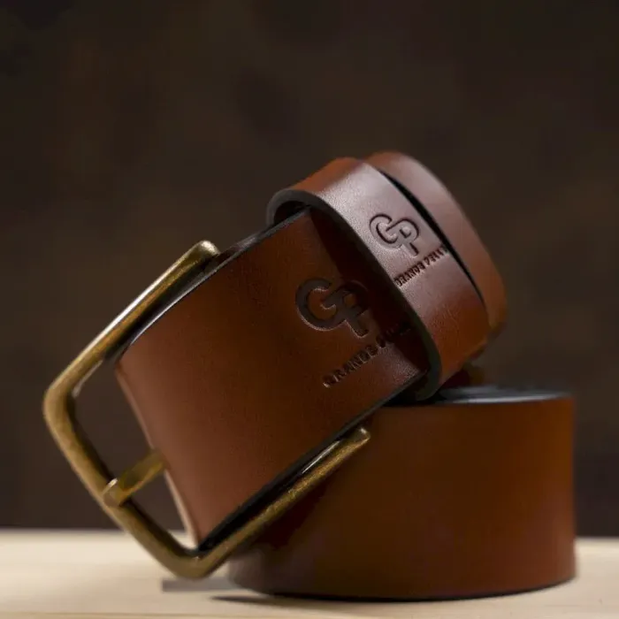 Ремінь чоловічий Grande Pelle 11060 Коричневий