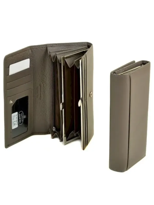 Жіночий гаманець Classic шкіряний Dr.Bond W1-V grey