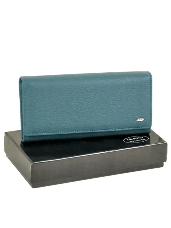 Жіночий гаманець Classic шкіряний Dr.Bond W1-V light-blue