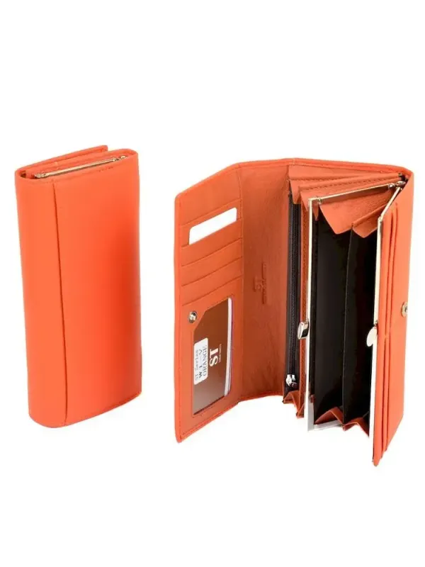 Жіночий гаманець ST штучна-шкіра Sergio Torretti W1-V orange