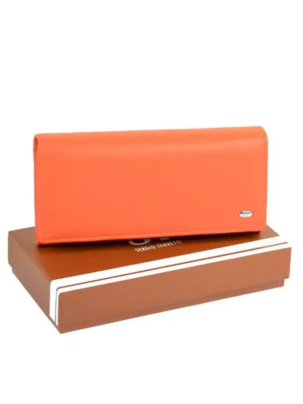 Жіночий гаманець ST штучна-шкіра Sergio Torretti W1-V orange