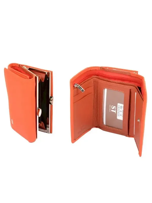 Жіночий гаманець ST штучна-шкіра Sergio Torretti W11 orange