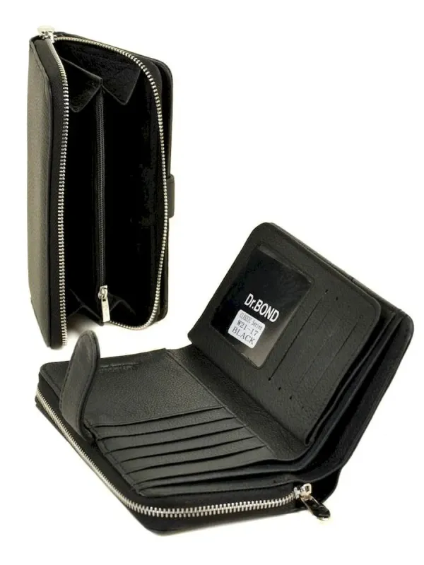 Гаманець Classic шкіряний DR. BOND W21-17 black