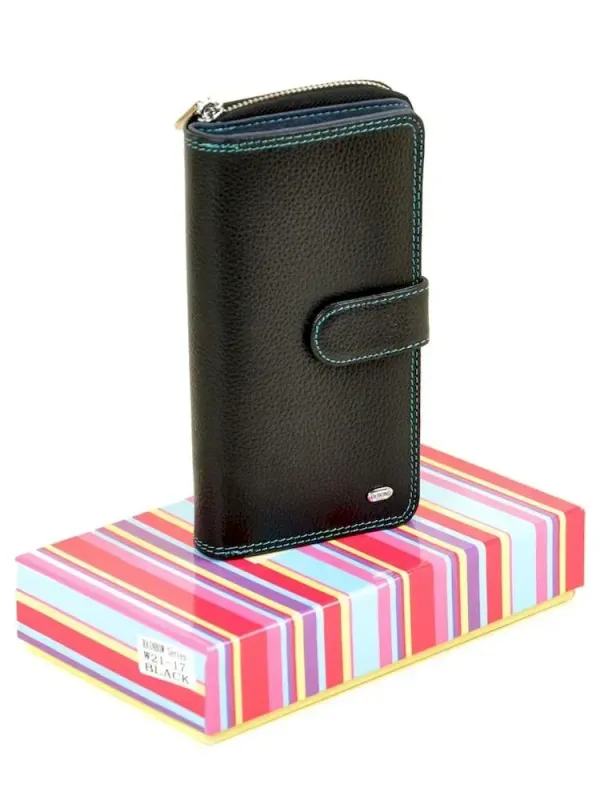 Гаманець Rainbow шкіряний DR. BOND W21-17 black