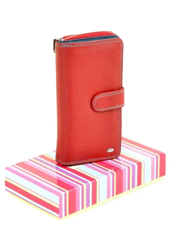 Гаманець Rainbow шкіряний DR. BOND W21-17 red