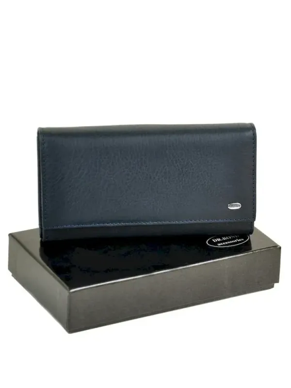 Жіночий гаманець Classic шкіряний Dr.Bond W46-2 dark-blue