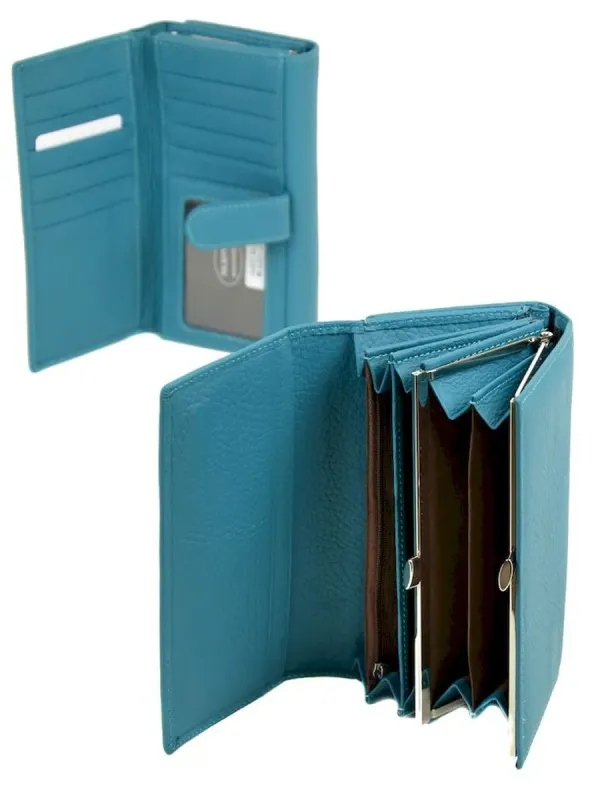 Жіночий гаманець Classic шкіряний Dr.Bond W46-2 light-blue