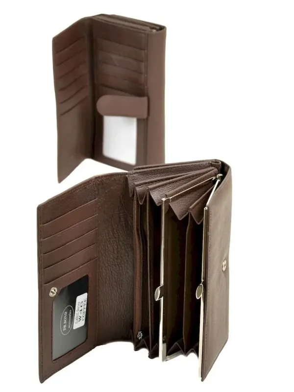 Жіночий гаманець Classic шкіряний Dr.Bond W46 coffee