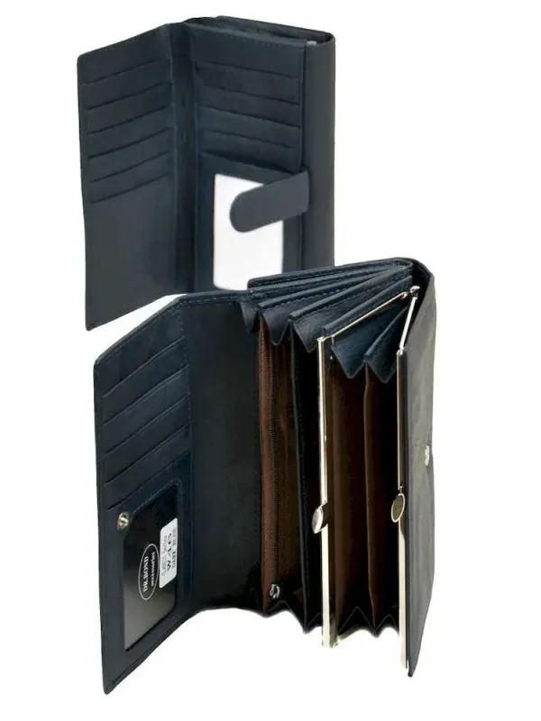 Кошелек Classic кожа DR. BOND W46 dark-blue